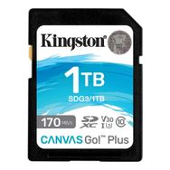Kingston SDG3-1TB SDXC Canvas Go Plus 170R C10 UHS-I U3 V30 Hafıza Kartı