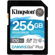 Kingston SDG3 / 256 GB Canvas Go Plus USH-I Hafıza Kartı