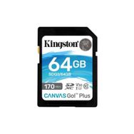 Kingston SDG3-64 GB SDXC Canvas Go Plus 170R C10 UHS-I U3 V30 Hafıza Kartı