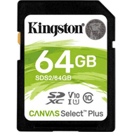 Kingston SDS2 64GB SDXC Canvas Select Plus Hafıza Kartı