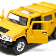 Kinsmart KT5337D Sarı 2008 Hummer H2 SUV 1:40 Model Araba