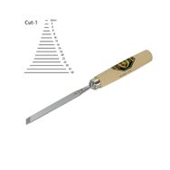 Kirschen Cut1 10 mm Eğri Ağız Oyma İskarpelası