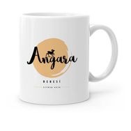 Kişiye Özel Angara Bebesi Beyaz 4 Kupa Bardak