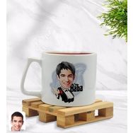 Kişiye Özel Baba Godfather Karikatürlü Middle Beyaz Model 2 Kupa
