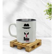 Kişiye Özel Baba Godfather Tasarımlı İçi Siyah Renkli Model 11 Kupa