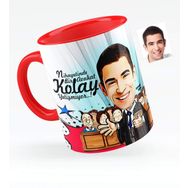 Kişiye Özel Bay Avukat Karikatürlü Kırmızı 2 Kupa Bardak