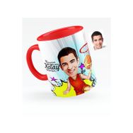 Kişiye Özel Bay Basketbolcu Karikatürlü Kırmızı 1 Kupa Bardak