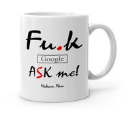 Kişiye Özel Google Bana Sor-1 Beyaz Kupa Bardak