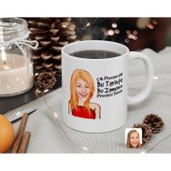 Kişiye Özel Kadın Çok Prenses Var Bu Tarihte Karikatürlü Beyaz Kupa Bardak