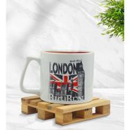 Kişiye Özel London Tasarımlı Middle Beyaz Model 3 Kupa