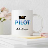 Kişiye Özel Pilot Tasarımlı Kupa