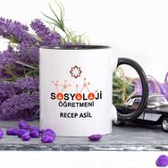 Kişiye Özel Sosyoloji Öğretmeni-lacivert Kupa Bardak