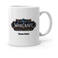 Kişiye Özel World of Warcraft Battle of Azeroth-1 Beyaz Kupa Bardak