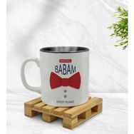 Kişiye Özel Yakışıklı Babam Tasarımlı İçi Siyah Renkli Model 2 Kupa