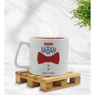 Kişiye Özel Yakışıklı Babam Tasarımlı Middle Beyaz Model 2 Kupa