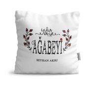 Kişiye Özel Yılın En İyi Ağabeyi Saten Yastık