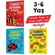 Kitap Yükselen Zeka 3-6 Yaş Parmak Boyama Kitabım Seti