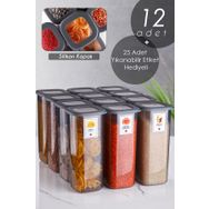 Kitchen Life 12 Adet 1750 ml Süper Set Jumbo Boy Erzak Saklama Kabı Seti