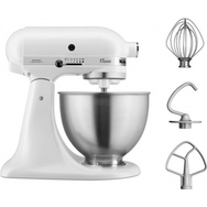 Kitchenaid 5K45SSEFW Klasik 4.3 lt Mat Beyaz Mikser