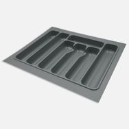 Kitchenox 55x49 cm Gri ABS Plastik 7 Bölmeli Çekmece İçi Kaşıklık