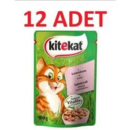 Kitekat Pouch Somonlu Yetişkin Kedi 12x85 gr Yaş Mama