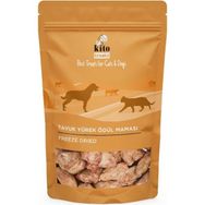 Kito Freeze 30 gr Dried Tavuk Yürek Köpekler için Ödül Maması