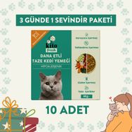 Kito Fresh 85 gr 10 Adet Dana Etli Kedi Yemeği