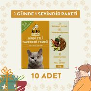 Kito Fresh 85 gr 10 Adet Hindi Etli Kedi Yemeği