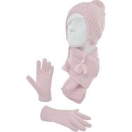 Kitti K22170-3 Pudra Bere Eldiven Atkı Takımı