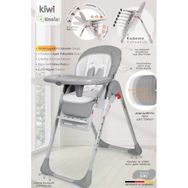 Kiwi Koala All In One Gri Katlanır Tekerlekli Mama Sandalyesi