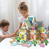 Kızılkaya Oyuncak Ahşap 128 Parça Mimari Yapı Blokları