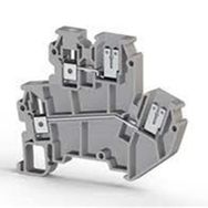 Klemsan 317129 2.5 mm İki Katlı 1 Giriş 3 Çıkış Gri Vidalı Klemens