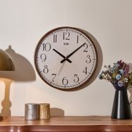 Klik Simplex Ceviz 38 cm Ahşap Görünümlü Duvar Saati