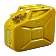Knc 10 lt Sarı Metal Yakıt Bidonu
