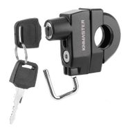 Knmaster Evrensel Motosiklet Kask Kilidi 22-26 mm Siyah
