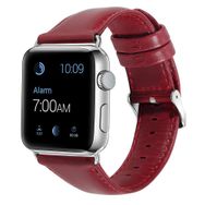 KNY 2125205571 Apple Watch 42 mm Kırmızı Renkli Suni Deri Kayış Kordon