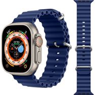KNY KRD-75 Apple Watch Ultra Lacivert 49 mm İçin Renkli Silikon Kayış
