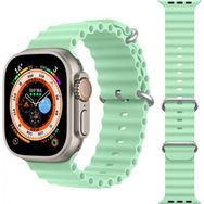 KNY KRD-75 Apple Watch Ultra Turkuaz 49 mm İçin Renkli Silikon Kayış