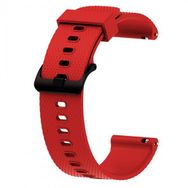 KNY Samsung Galaxy Watch 4 Classic Kırmızı 46 mm 20 mm İçin Baklava Desenli Klasik Renkli Silikon Kordon