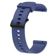 KNY Samsung Galaxy Watch 4 Classic Lacivert 46 mm 20 mm İçin Baklava Desenli Klasik Renkli Silikon Kordon