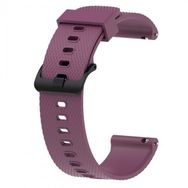 KNY Samsung Galaxy Watch 4 Classic Mor 46 mm 20 mm İçin Baklava Desenli Klasik Renkli Silikon Kordon