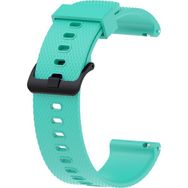 KNY Samsung Galaxy Watch 4 Classic Turkuaz 46 mm 20 mm İçin Baklava Desenli Klasik Renkli Silikon Kordon