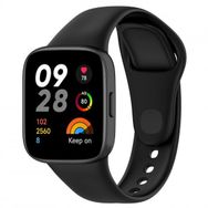 KNY Xiaomi Redmi Watch 3 İçin Siyah Klasik Model Renkli Silikon Kordon