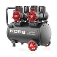 Kobb KBK50S2 4.0 hp 50 lt 8 Bar Çift Motorlu Yağsız Sessiz Taşınabilir Hava Kompresörü