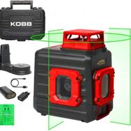 Kobb KBL33G 40 mt Profesyonel Li-Ion Şarjlı 2x90-360 Derece Otomatik Hizalamalı Yeşil Çapraz Çizgi Lazer Distomat