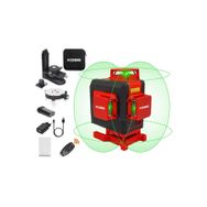 Kobb KBL35G Profesyonel Li-Ion Şarjlı 4x360⁰ Otomatik Hizalamalı Yeşil Çapraz Çizgi Lazer Distomat+Uzaktan Kumanda
