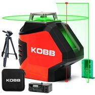 Kobb KBL88GTP 25 m Profesyonel Yatay 360° ve Dikey Otomatik Hizalamalı Nokta Şakül ve Yeşil Çapraz Çizgi Lazer Distomat + Tripod