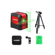 Kobb KBL91GTP 30 m Profesyonel Yatay ve Dikey Otomatik Hizalamalı Yeşil Çapraz Çizgi Lazer Distomat+Tripod
