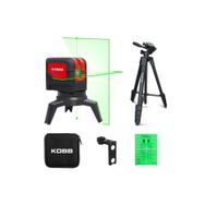 Kobb KBL92GTP 30 mt Profesyonel Yatay ve Dikey Otomatik Hizalamalı Yeşil Çapraz Çizgi Lazer 2 Noktalı Şakül Lazer Distomat+Mini Tripod+Tripod