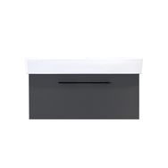 Kobos Glow KB.100000 Mat Antrasit 80 cm Lavabo Dolabı